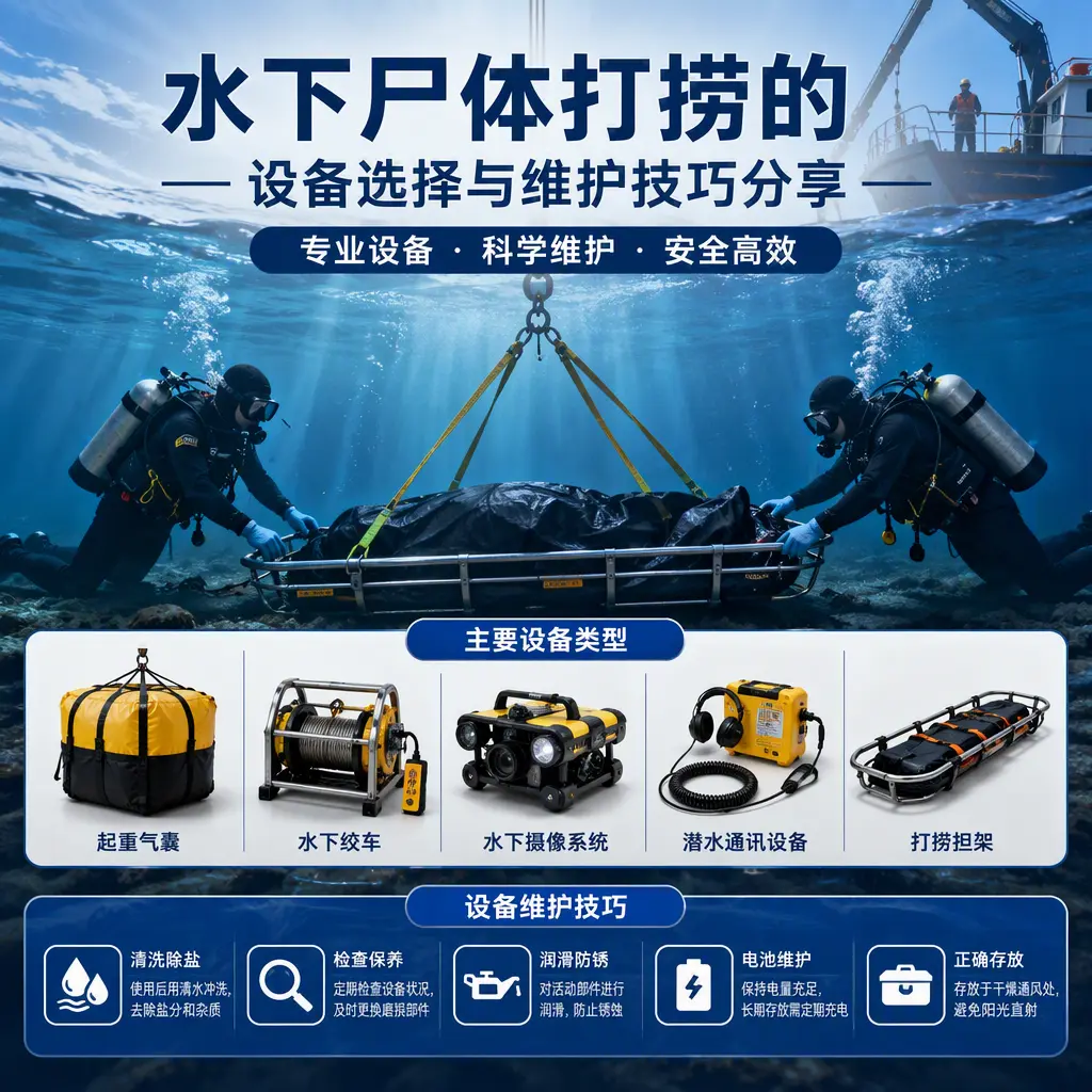 水下尸体打捞的设备选择与维护技巧分享